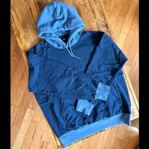 Uniqlo - Two-Tone Blue Hoodie